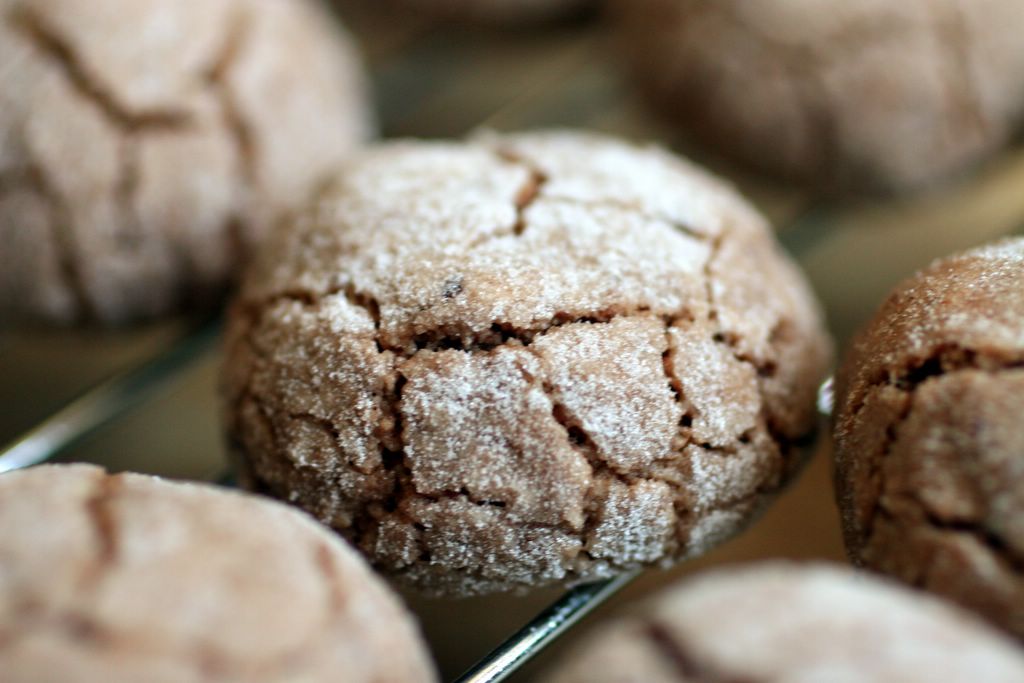 Chewy Chocolate Amaretto Cookies