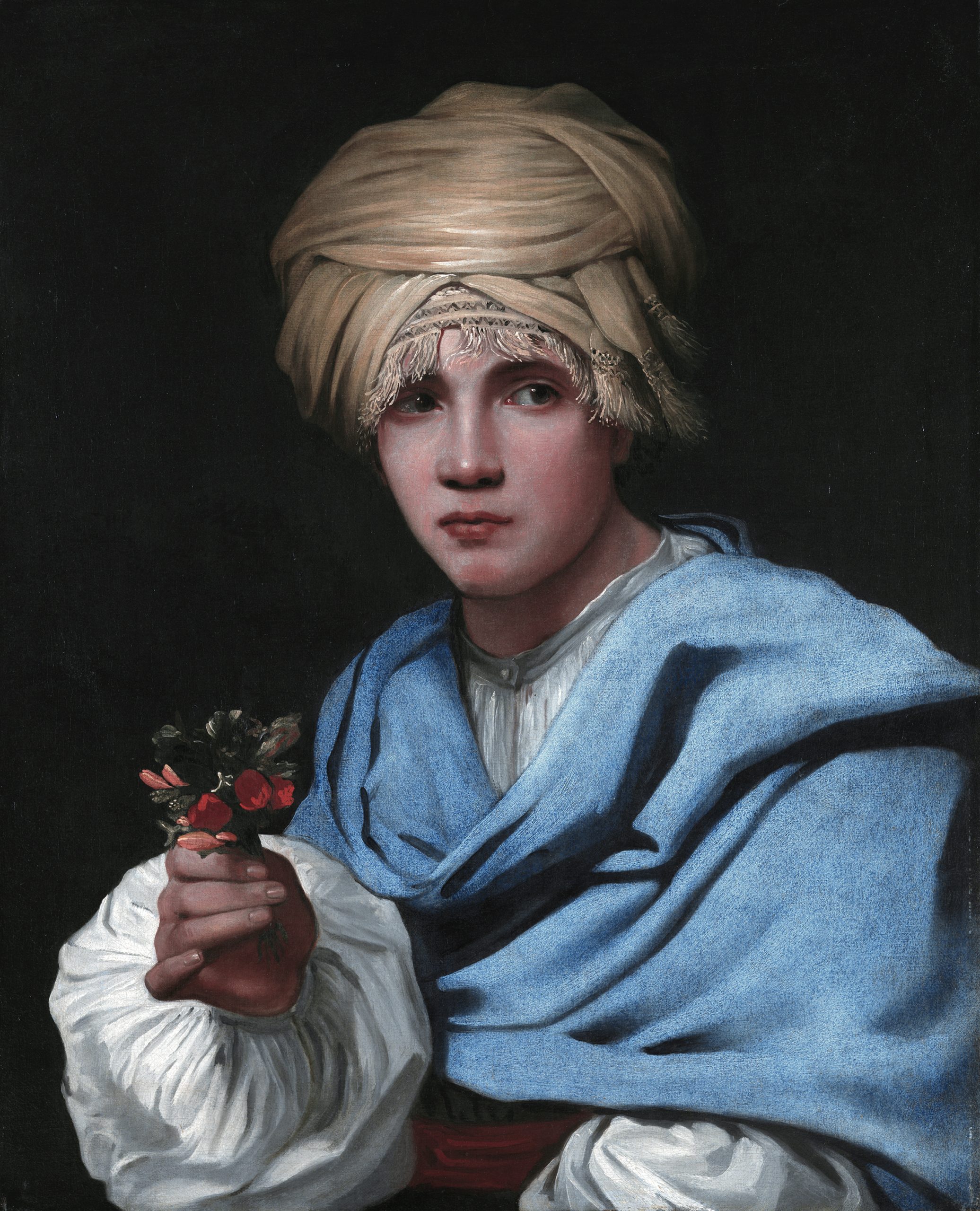 Boy in a Turban Holding a Nosegay – Michael Sweerts