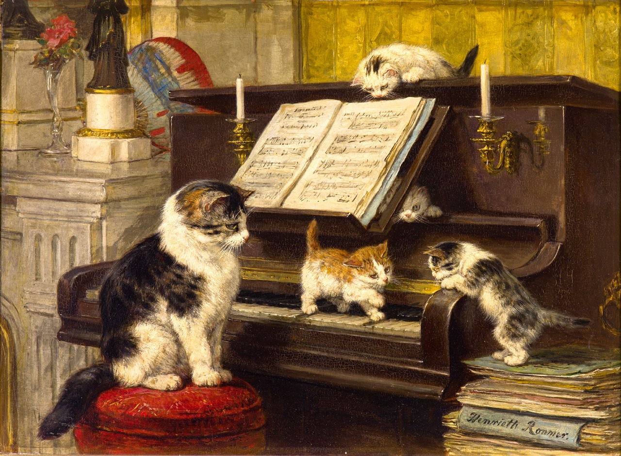 Henriëtte Ronner-Knip – Three Feline Favourites