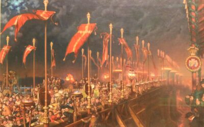 London Bridge on the Night of the Marriage of the Prince and Princess of Wales – Holman Hunt