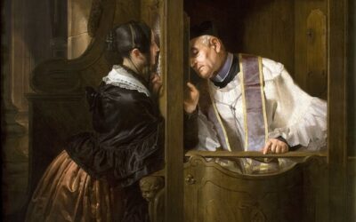 The Confession – Giuseppe Molteni (1838)